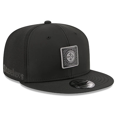 Casquette ajustable New Era noire Pittsburgh Steelers 2026 NFL Training Camp 9FIFTY pour homme