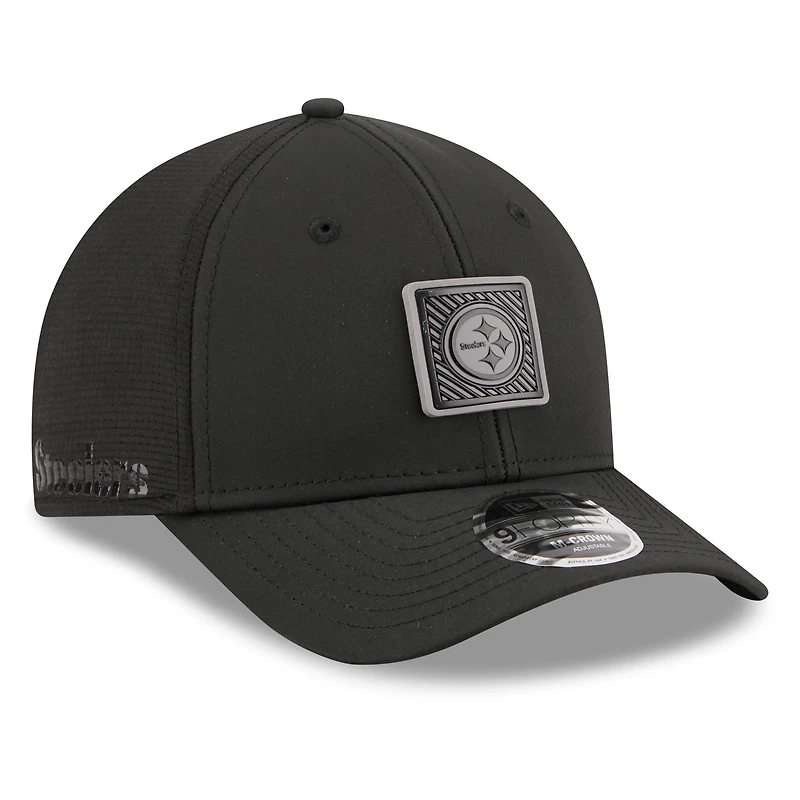 Men's New Era Black Pittsburgh Steelers 2026 NFL Training Camp 9FORTY Adjustable Hat