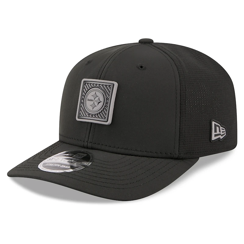 Casquette ajustable New Era crème/noir Pittsburgh Steelers 2026 NFL Training Camp 9SEVENTY pour homme