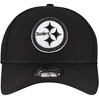 Men's New Era Black Pittsburgh Steelers 39THIRTY Flex Hat