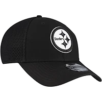 Men's New Era Black Pittsburgh Steelers 39THIRTY Flex Hat