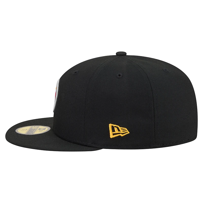 Men's New Era Gold Pittsburgh Steelers 59FIFTY Fitted Hat