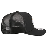 Men's New Era  Black Pittsburgh Steelers 9SEVENTY Trucker Adjustable Hat