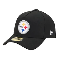Men's New Era  Black Pittsburgh Steelers A-Frame 59FORTY Fitted Hat