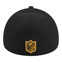 Men's New Era  Black Pittsburgh Steelers A-Frame 59FORTY Fitted Hat