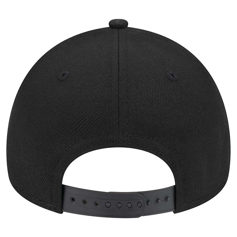 Men's New Era  Black Pittsburgh Steelers A-Frame 9FORTY Adjustable Hat