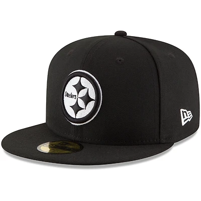 Casquette ajustée B-Dub 59FIFTY Pittsburgh Steelers New Era pour homme, noire