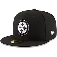 Casquette ajustée B-Dub 59FIFTY Pittsburgh Steelers New Era pour homme, noire