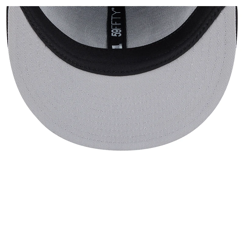 Casquette ajustée New Era 59FIFTY noire Pittsburgh Steelers pour homme