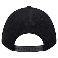 Casquette ajustable 9FORTY A-Frame noire en velours côtelé des Steelers de Pittsburgh de New Era pour homme