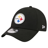 Men's New Era  Black Pittsburgh Steelers Core Team 9FORTY Adjustable Hat