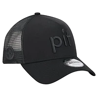 Casquette ajustable A-Frame Trucker Domain 9FORTY noire des Steelers de Pittsburgh de New Era pour homme