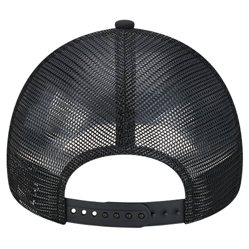 Casquette ajustable A-Frame Trucker Domain 9FORTY noire des Steelers de Pittsburgh de New Era pour homme