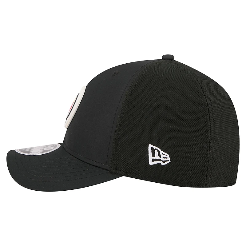 Men's New Era Black Pittsburgh Steelers Floral 9FORTY M-Crown Trucker Adjustable Hat