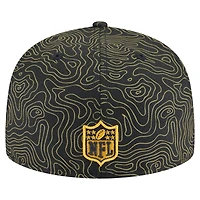 Men's New Era Black Pittsburgh Steelers Geo 59FIFTY Fitted Hat