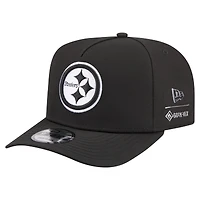 Men's New Era  Black Pittsburgh Steelers Gore-Tex A-Frame 9FIFTY Adjustable Hat