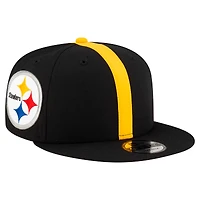Casquette Snapback 9FIFTY noire pour homme des Pittsburgh Steelers de New Era
