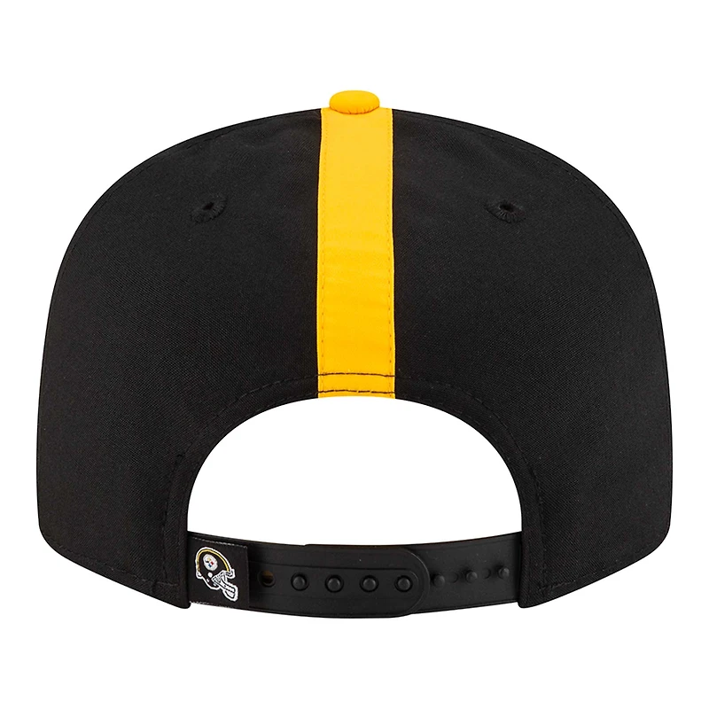 Casquette Snapback 9FIFTY noire pour homme des Pittsburgh Steelers de New Era