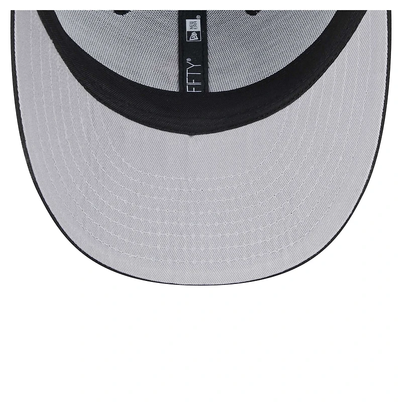 Casquette à visière basse 9FIFTY Snapback noire des Steelers de Pittsburgh de New Era pour homme