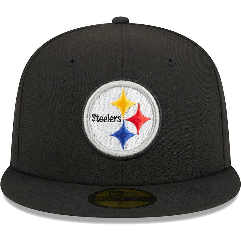 Men's New Era Black Pittsburgh Steelers  Main 59FIFTY Fitted Hat