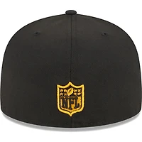 Men's New Era Black Pittsburgh Steelers  Main 59FIFTY Fitted Hat