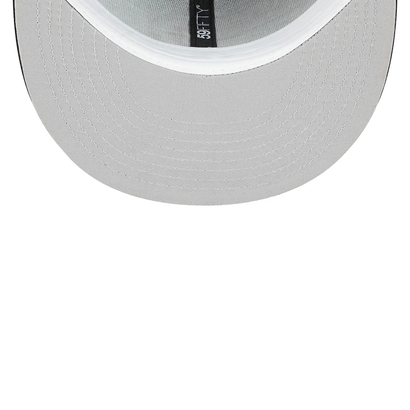 Casquette ajustée 59FIFTY Main des Pittsburgh Steelers New Era noire pour hommes