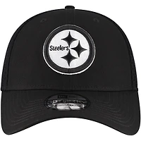 Men's New Era Black Pittsburgh Steelers Main Neo 39THIRTY Flex Hat