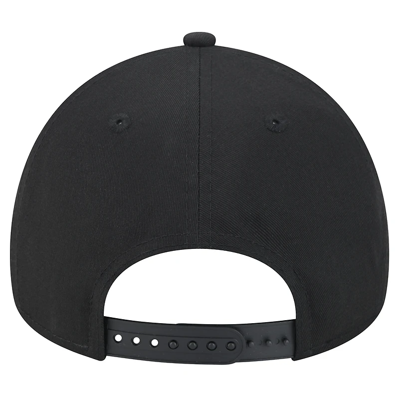 Casquette ajustable Mystic 9FORTY A-Frame noire des Pittsburgh Steelers de New Era pour homme