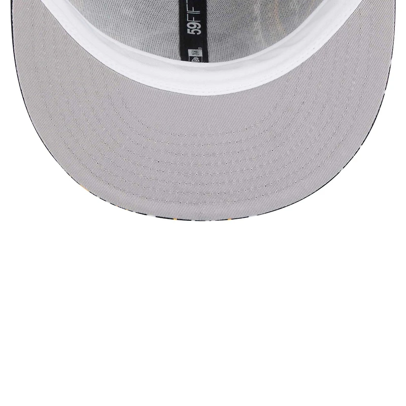 Casquette ajustée 59FIFTY Pittsburgh Steelers New Era noire à motif cachemire pour hommes