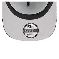 Men's New Era  Black Pittsburgh Steelers Palm Print A-Frame 9FIFTY Snapback Hat