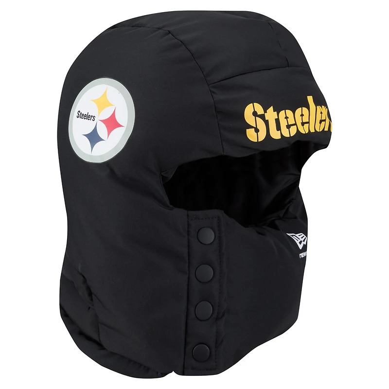 Cagoule matelassée noire New Era Pittsburgh Steelers pour homme