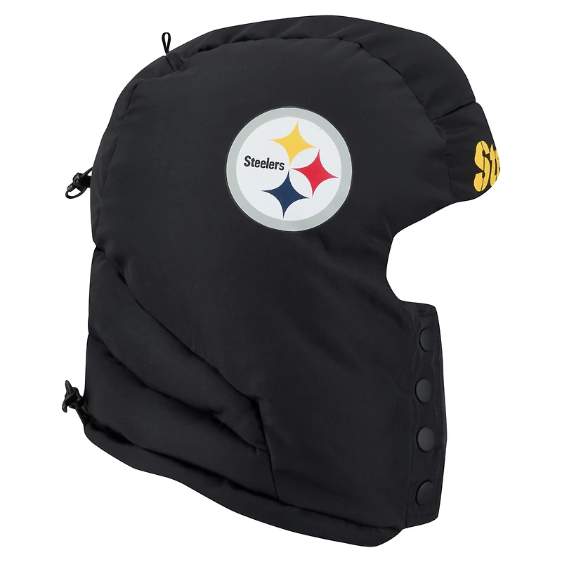 Cagoule matelassée noire New Era Pittsburgh Steelers pour homme