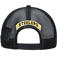 Men's New Era Black Pittsburgh Steelers Shade Trucker 9FIFTY Snapback Hat