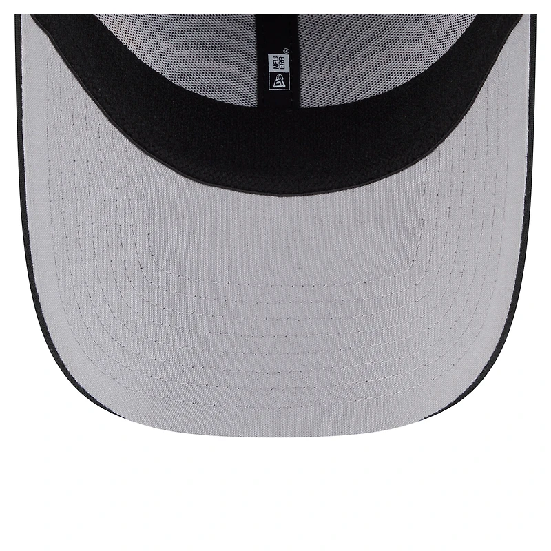 Men's New Era Black Pittsburgh Steelers Stripes 39THIRTY Flex Hat