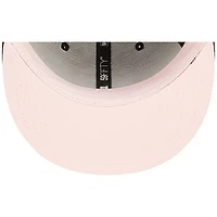 Men's New Era Black Pittsburgh Steelers Super Bowl XL Pink Pop Sweat 59FIFTY Fitted Hat