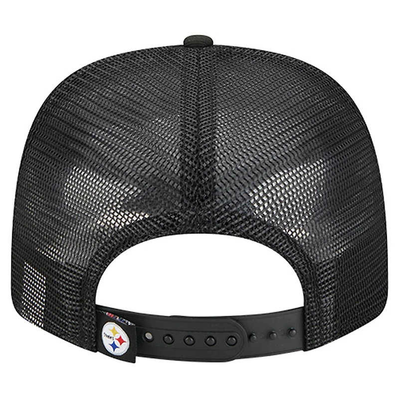 Casquette ajustable 9SEVENTY noire des Pittsburgh Steelers de New Era pour homme