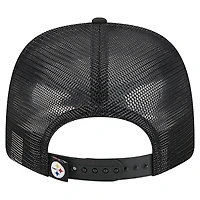 Casquette ajustable 9SEVENTY noire des Pittsburgh Steelers de New Era pour homme