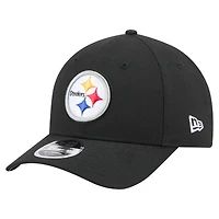 Men's New Era  Black Pittsburgh Steelers Team Collection 9FORTY M-Crown Adjustable Hat