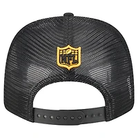 Casquette ajustable extensible à boutons-pression New Era noire Pittsburgh Steelers Team Collection 9SEVENTY pour homme