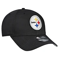 Men's New Era  Black Pittsburgh Steelers Tonal Camo 39THIRTY Stretch Fit Hat