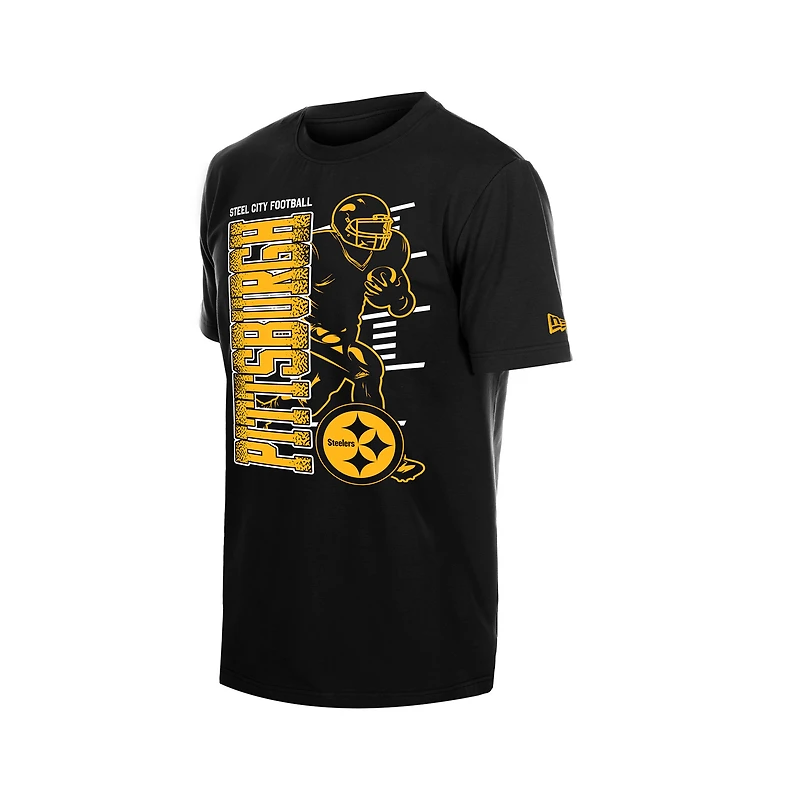 Men's New Era Black Pittsburgh Steelers Training Camp T-Shirt