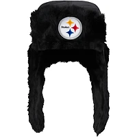 Casquette de trappeur noire Pittsburgh Steelers New Era pour hommes