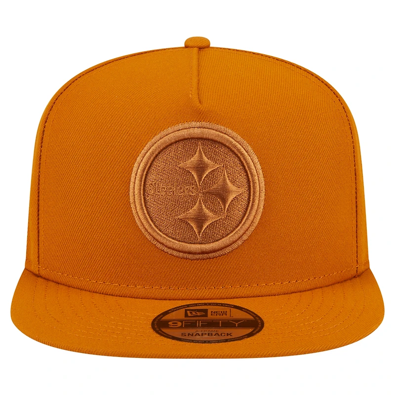 Casquette snapback A-Frame 9FIFTY marron New Era pour homme, coloris Steelers de Pittsburgh