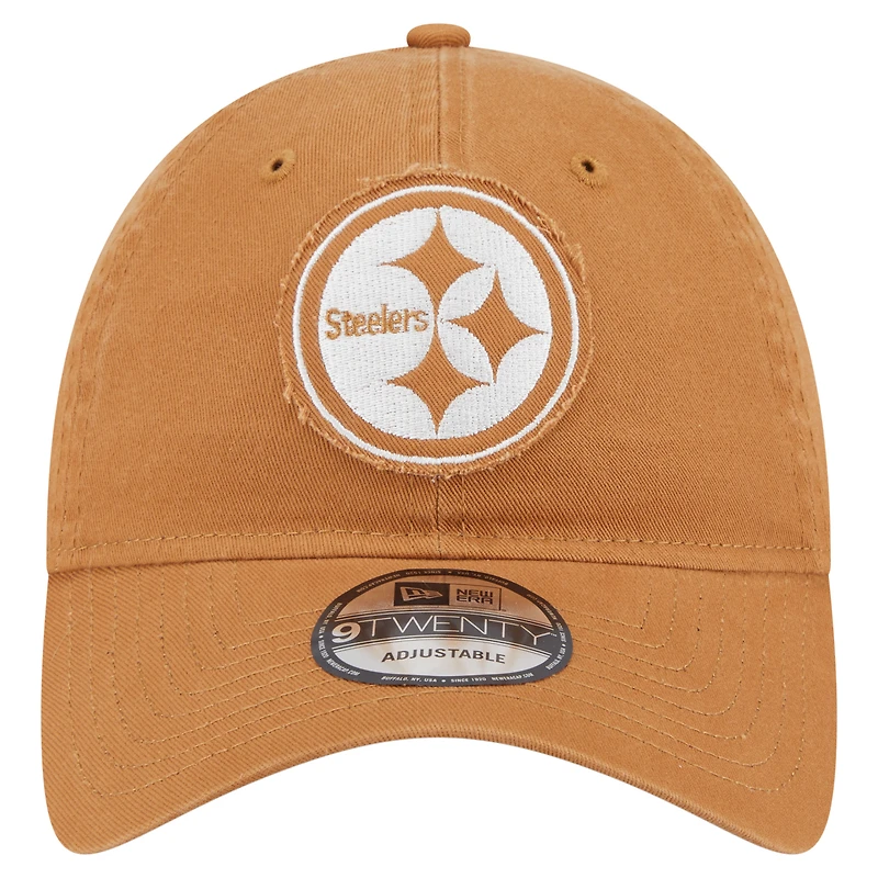 Men's New Era Brown Pittsburgh Steelers  Stamp 9TWENTY Adjustable Hat