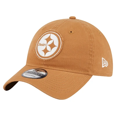 Men's New Era Brown Pittsburgh Steelers  Stamp 9TWENTY Adjustable Hat