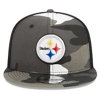 Casquette Snapback 9FIFTY Dark Trucker des Pittsburgh Steelers New Era pour hommes