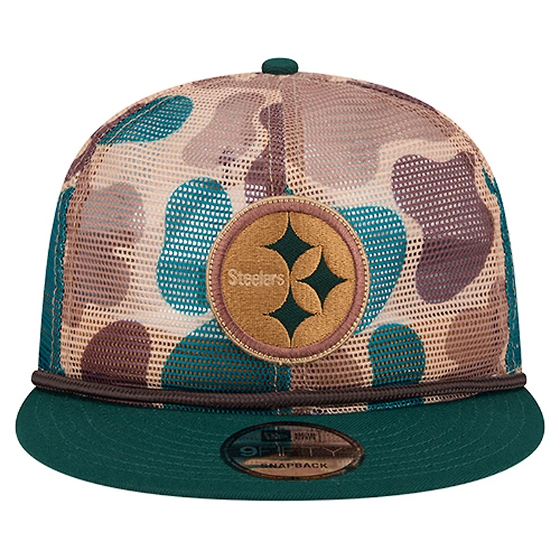 Men's New Era Camo Pittsburgh Steelers Duck Camo 9FIFTY Snapback Hat