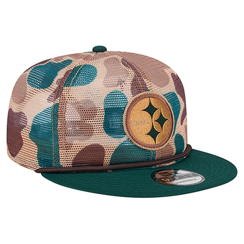 Men's New Era Camo Pittsburgh Steelers Duck Camo 9FIFTY Snapback Hat