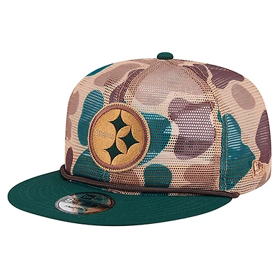 Men's New Era Camo Pittsburgh Steelers Duck Camo 9FIFTY Snapback Hat