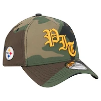 Casquette ajustable A-Frame 9FORTY Mystic Camo des Pittsburgh Steelers de New Era pour homme